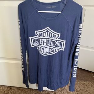 Blue Harley Davidson